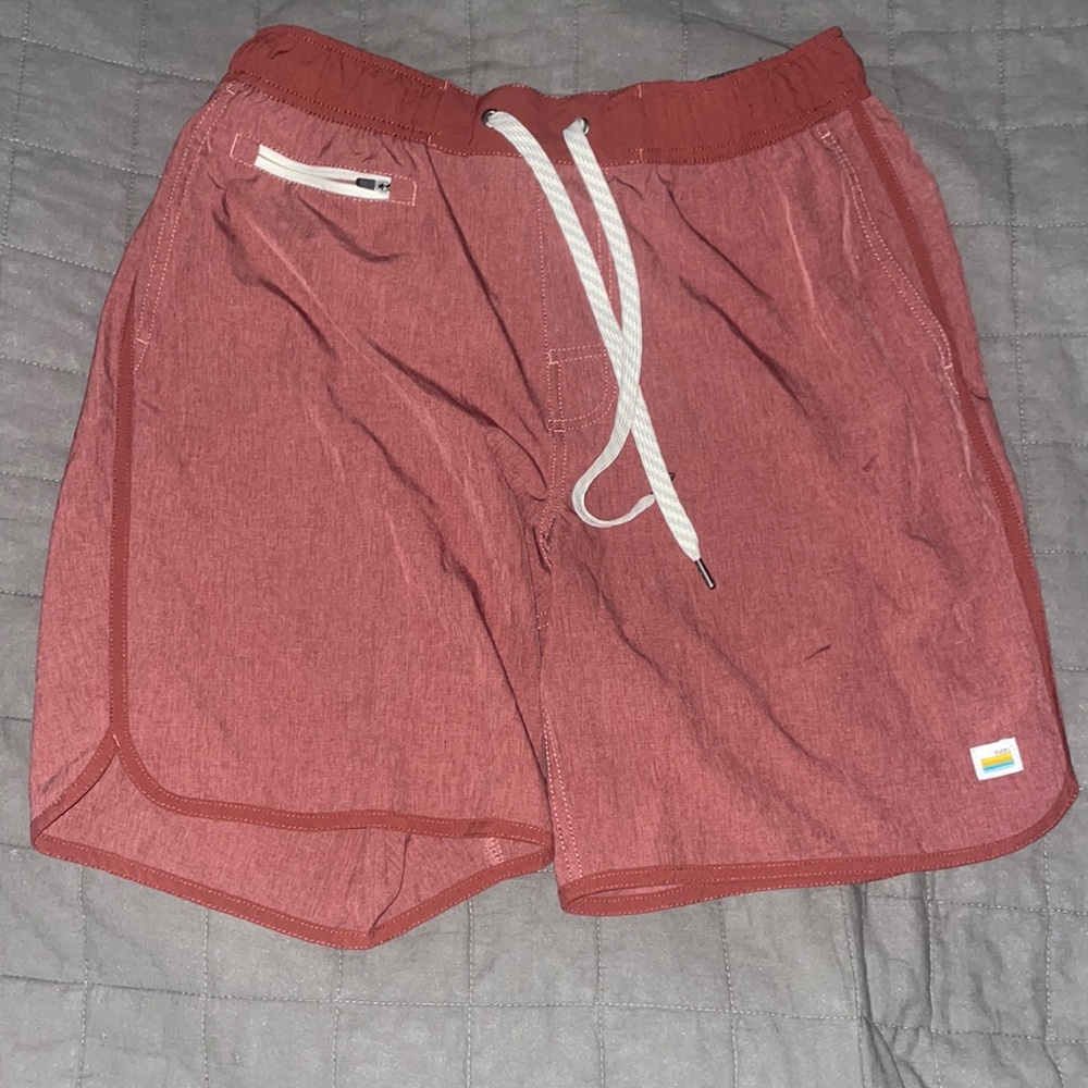Vuori shorts Red colorway